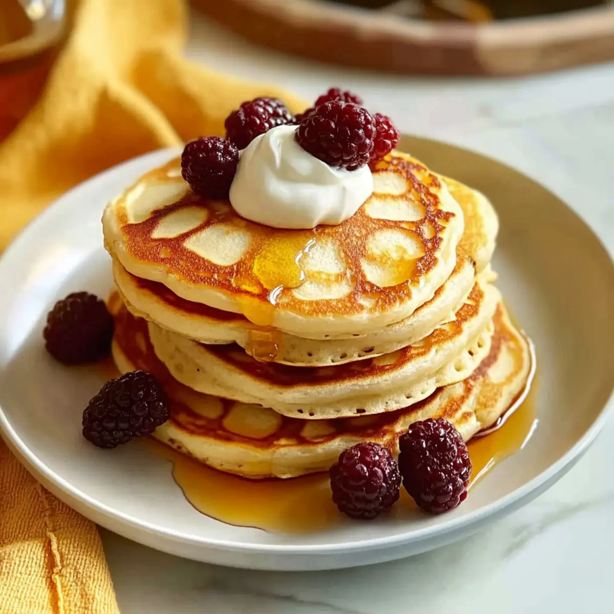 Fluffy Greek Yogurt Pancakes Perfect for Busy Mornings