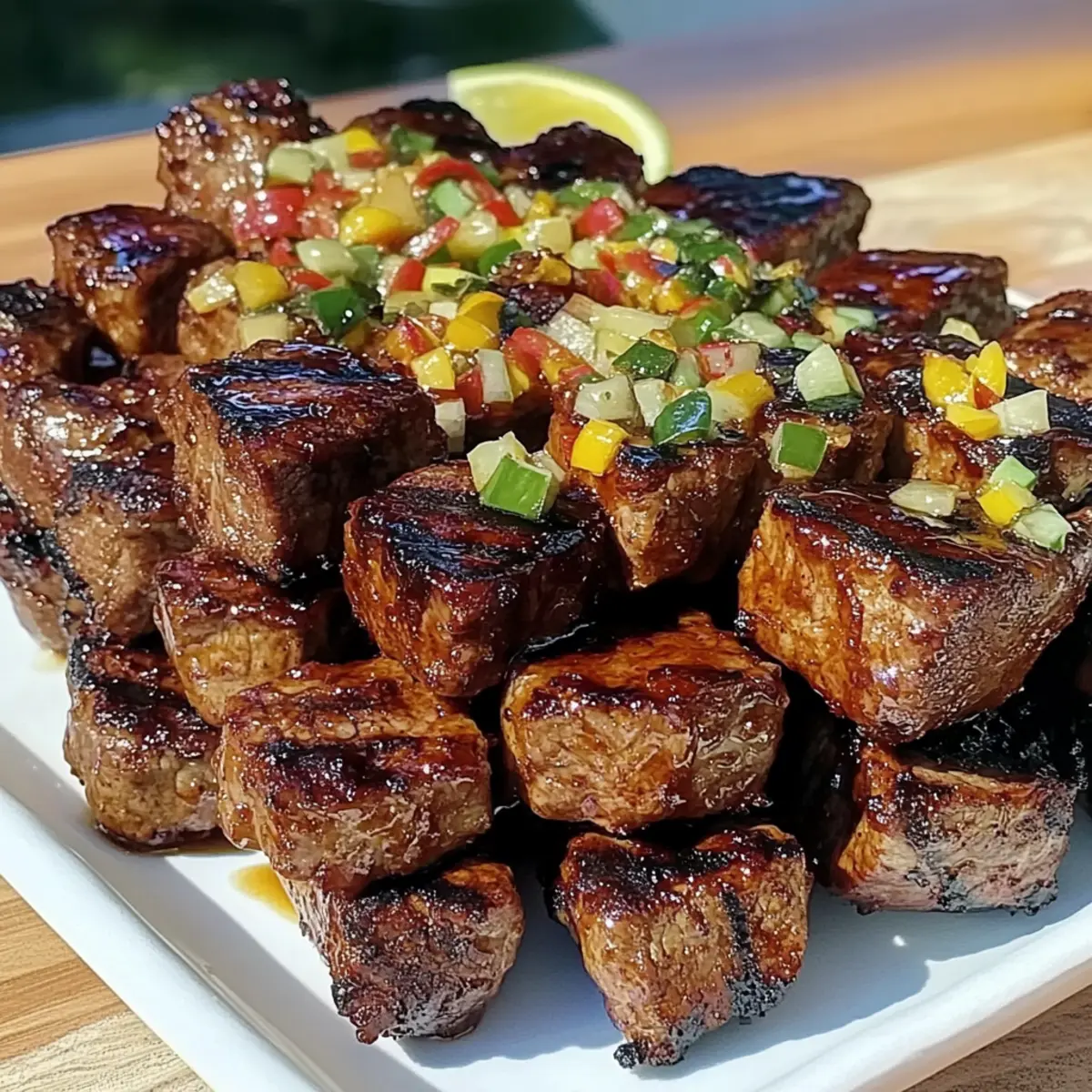 Memorial Day Grilled Honey Sriracha Steak Skewers That Wow