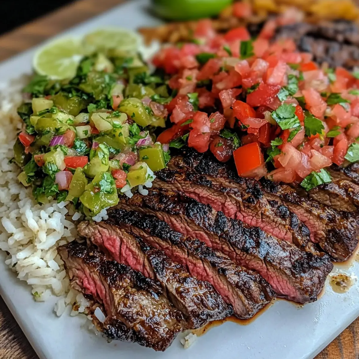 Savory Copycat Chipotle Steak with Zesty Fresh Sides