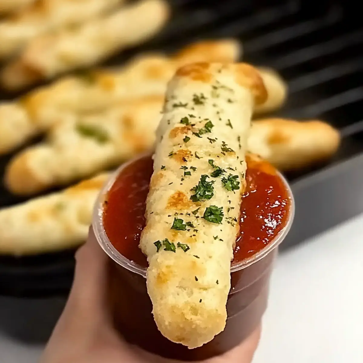 Crispy Air Fryer Garlic Breadsticks Perfect for Pasta Nights