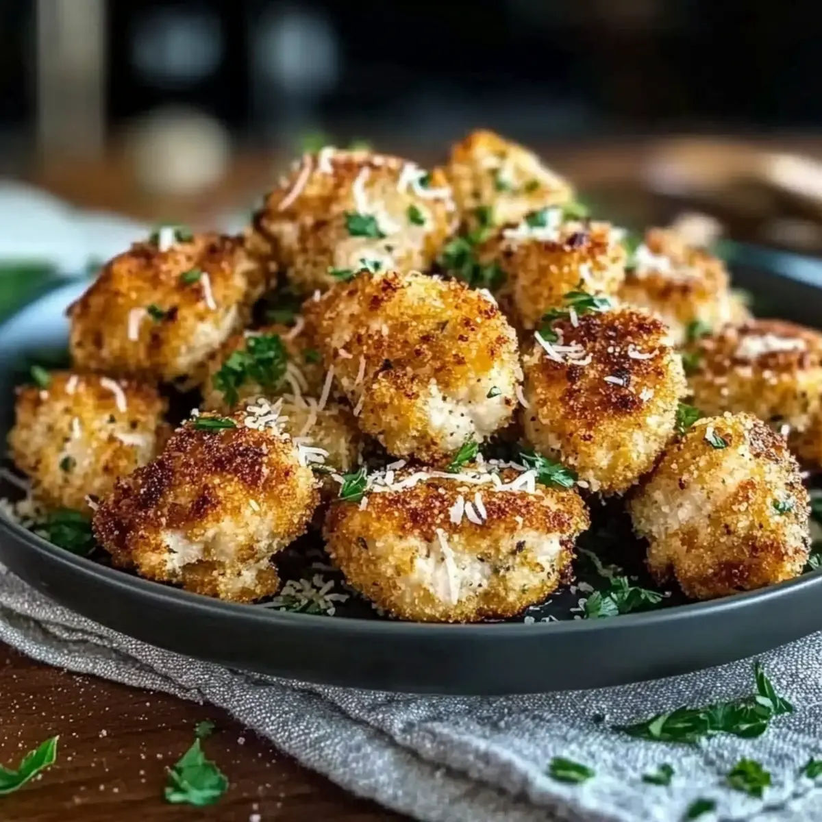 Air Fryer Garlic Parmesan Chicken Bites You’ll Crave Today