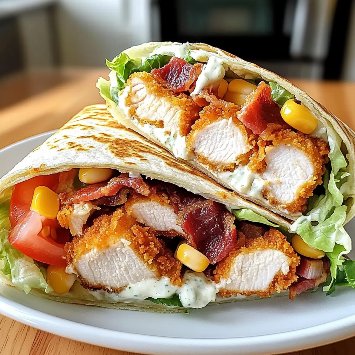 Crispy Chicken Bacon Ranch Wrap: Quick & Crunchy Comfort Food