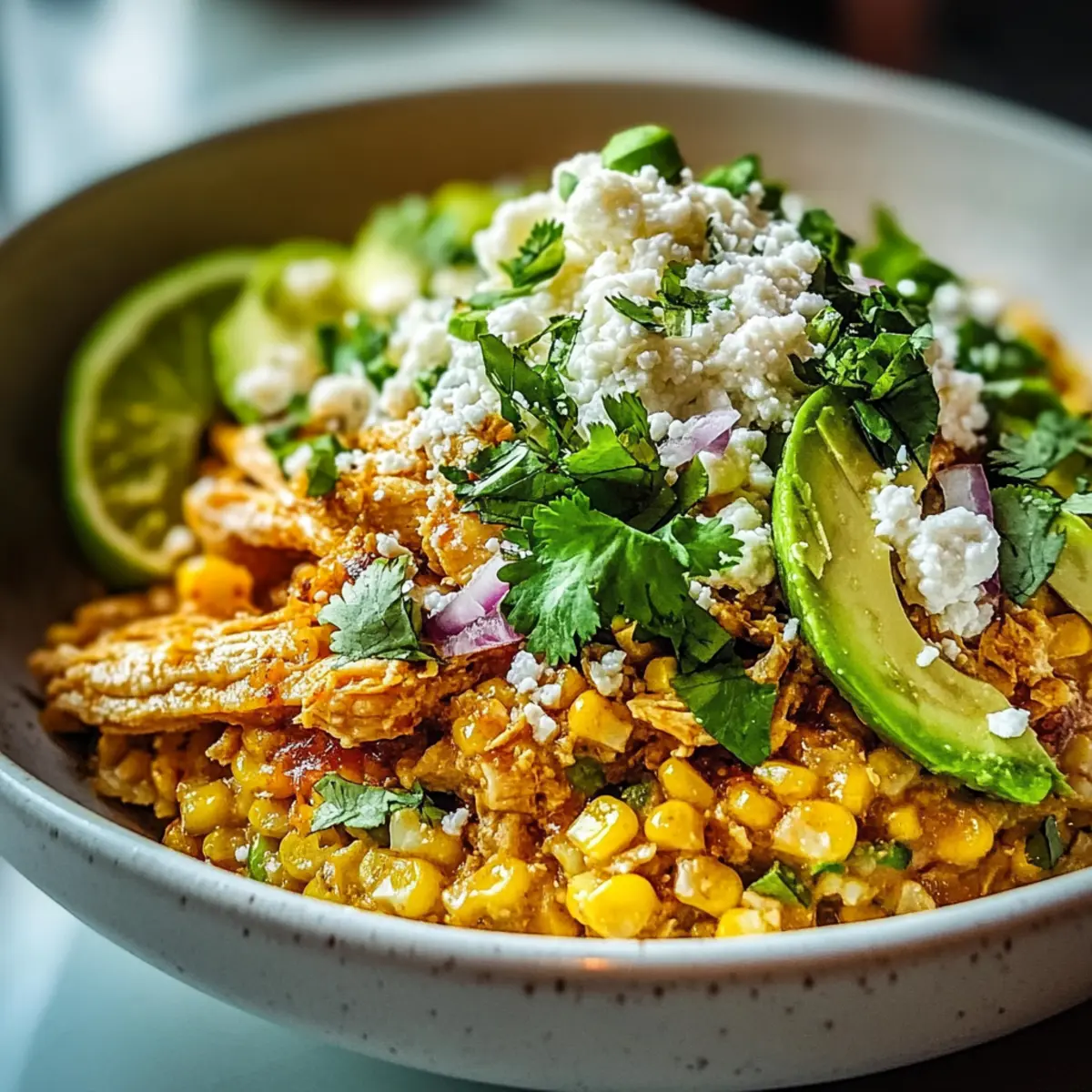 Savor Delightful Mexican Street Corn Chicken Bowls Tonight