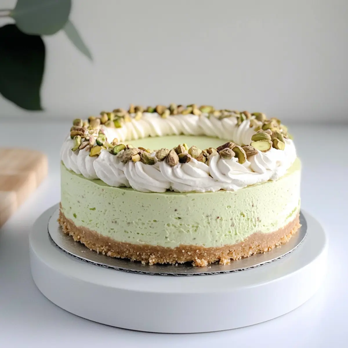 No Bake Pistachio Cheesecake for Effortless Indulgence