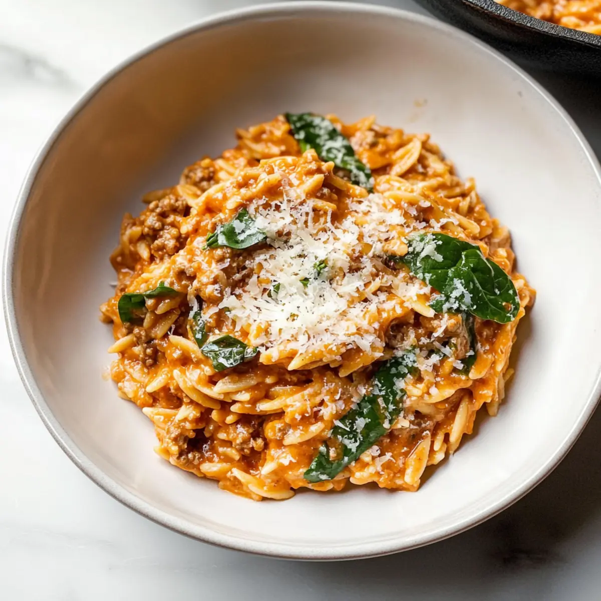 Creamy Ground Beef Orzo: A 30-Minute Dinner Delight