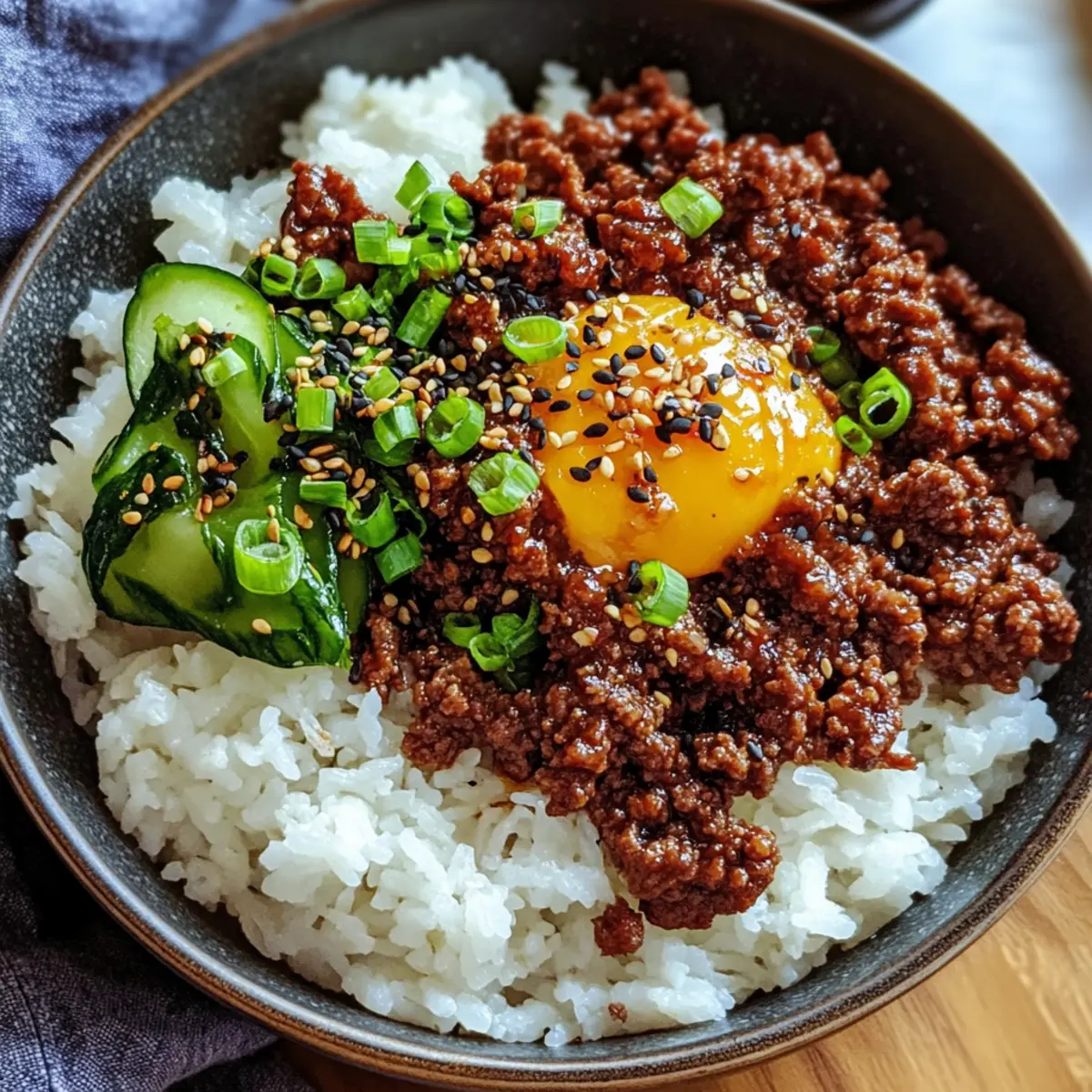 Savory Korean Ground Beef Bowl Ready in Just 25 Minutes!