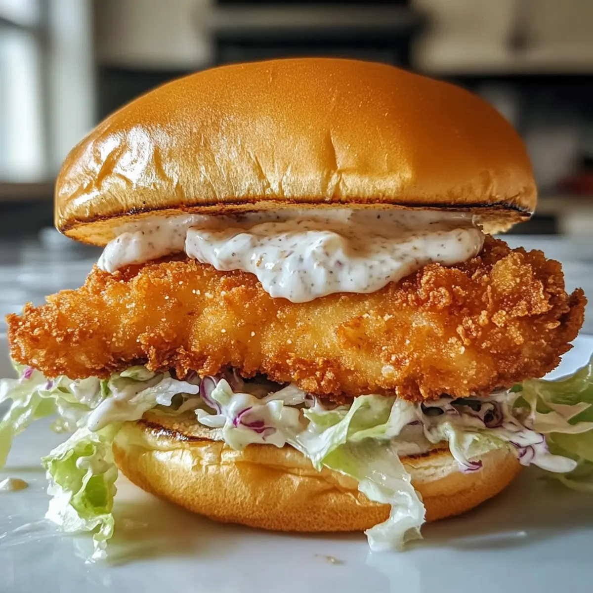 Crispy Fried Cod Sandwich: The Ultimate Crunchy Delight!