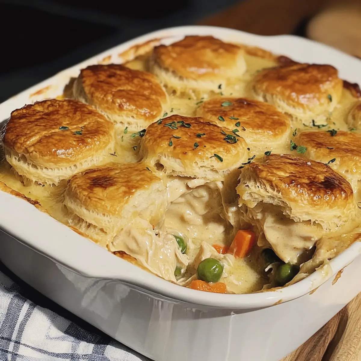 Homemade Chicken Pot Pie Casserole: Cozy Comfort in a Dish
