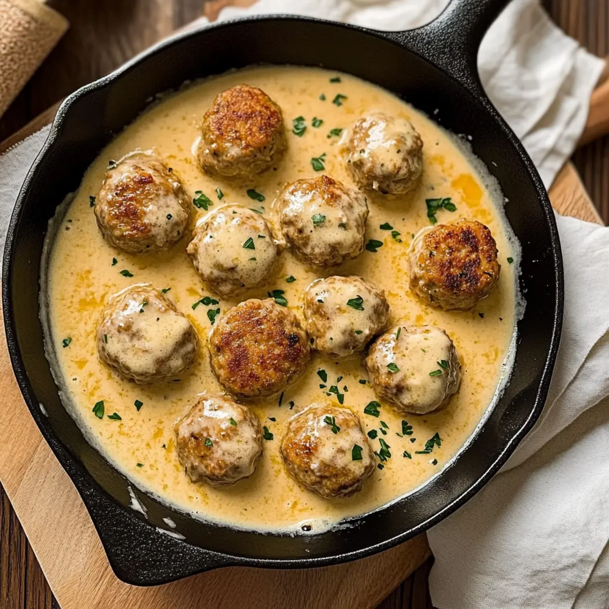 Keto Turkey Meatballs with Creamy Sauce – A Family Favorite