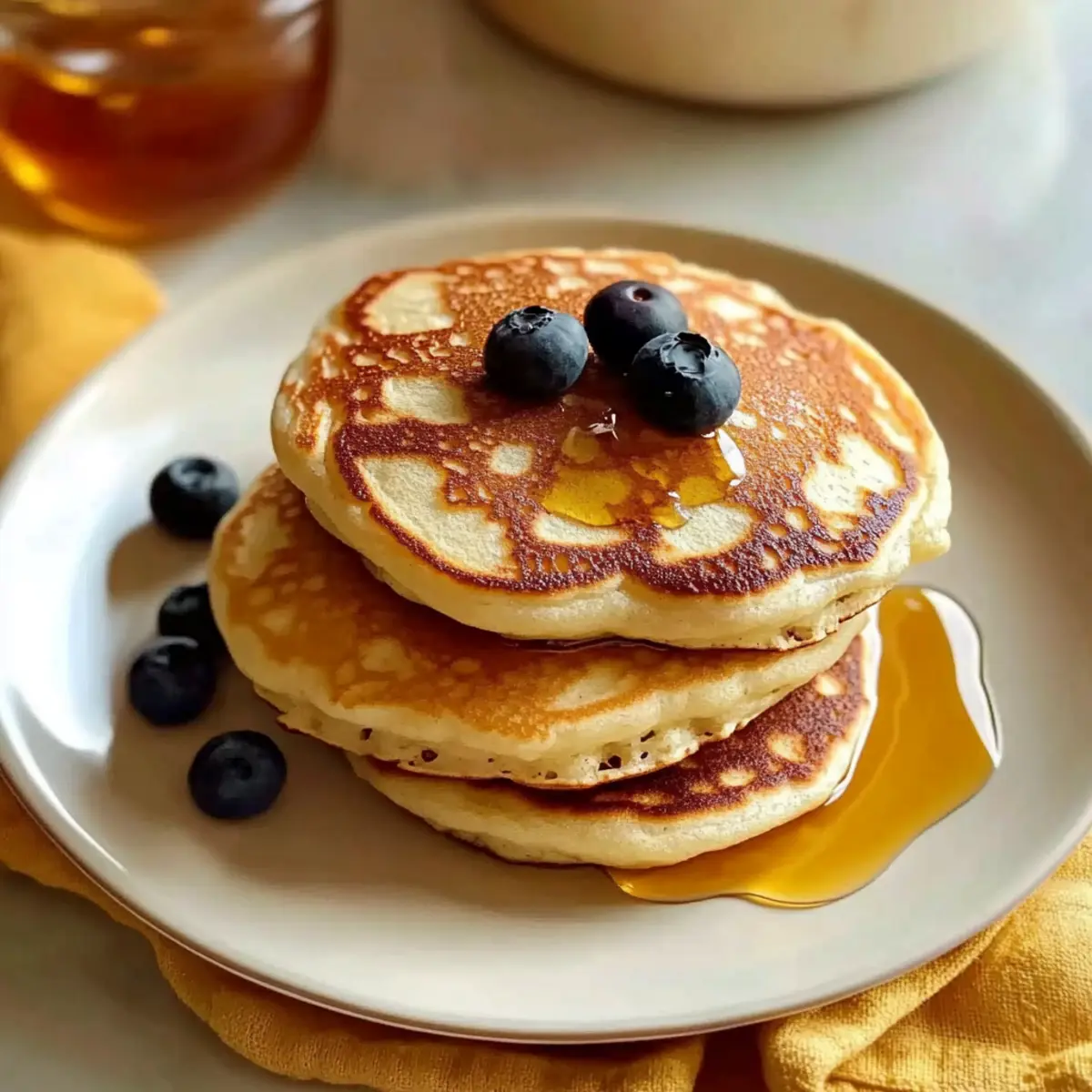 Fluffy Greek Yogurt Pancakes with Almond Flour Delight