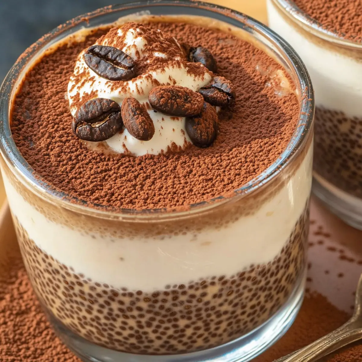 Tiramisu Chia Pudding: Creamy, High-Protein Delight