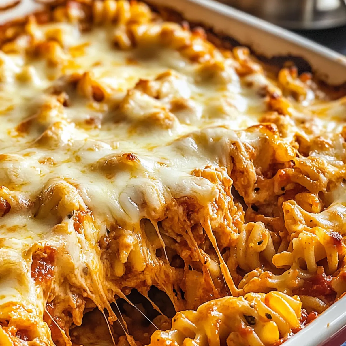 Cheesy Baked Rotini Pasta Casserole for Cozy Family Nights