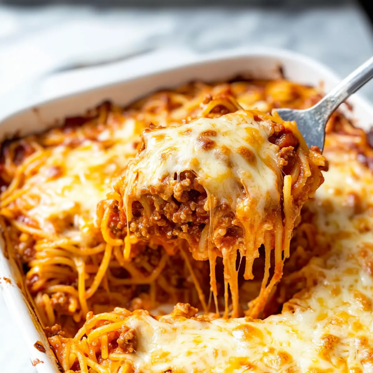Comforting Easy Baked Spaghetti Casserole for Family Nights