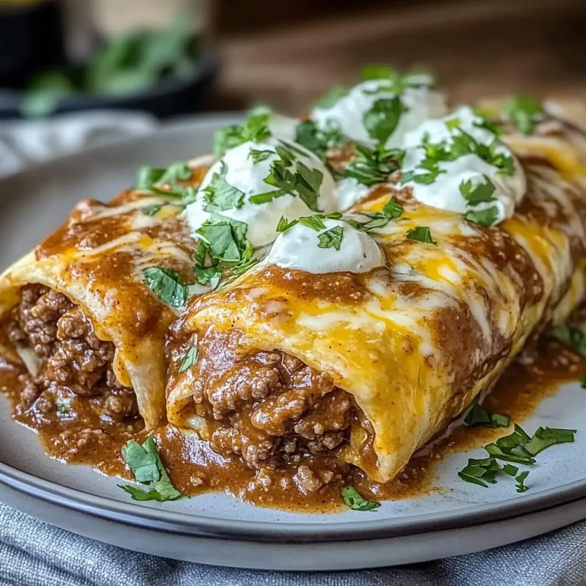 Creamy Smothered Ground Beef Burritos for Ultimate Comfort