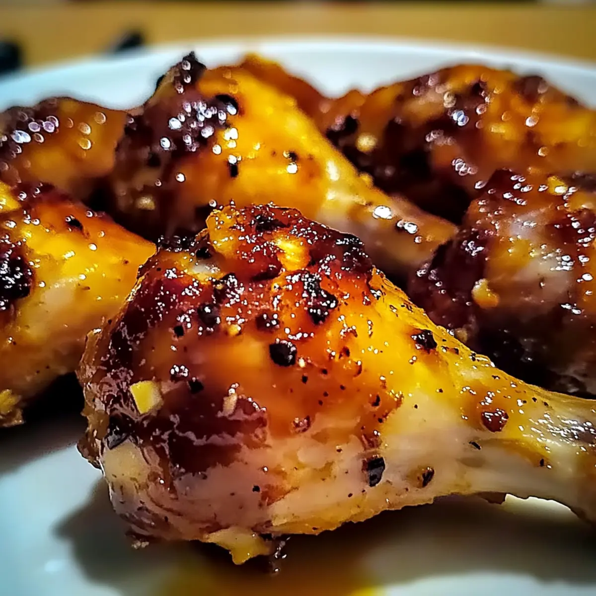 Crispy Oven-Baked Honey Garlic Chicken Drumsticks for Dinner Delight