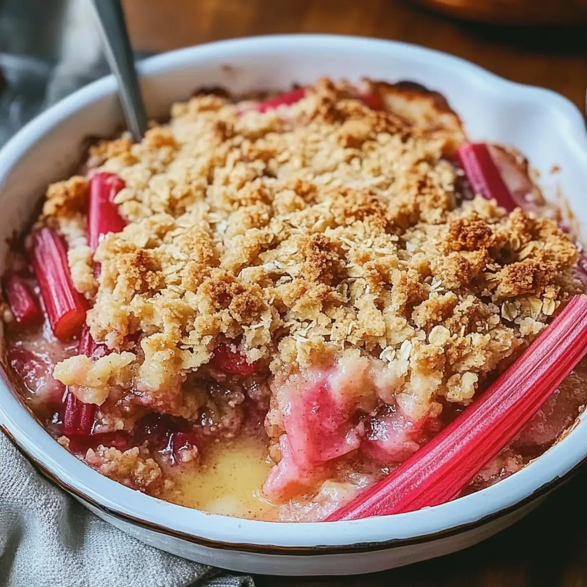 Grandma’s Rhubarb Crisp: A Sweet, Tart Family Favorite