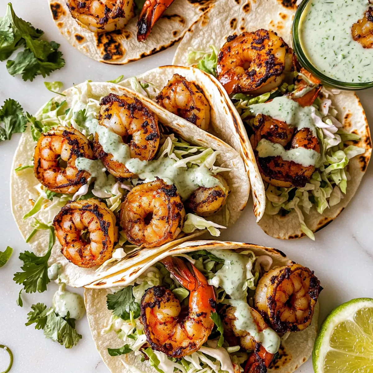 Irresistibly Fresh Shrimp Tacos with Creamy Lime Sauce