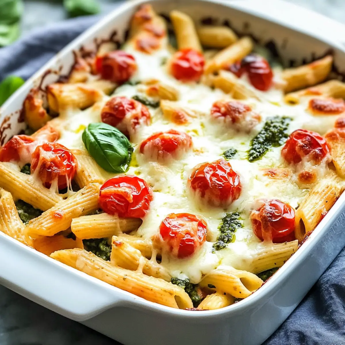 Caprese Pasta Bake: The Cozy Veggie Delight You Need Tonight