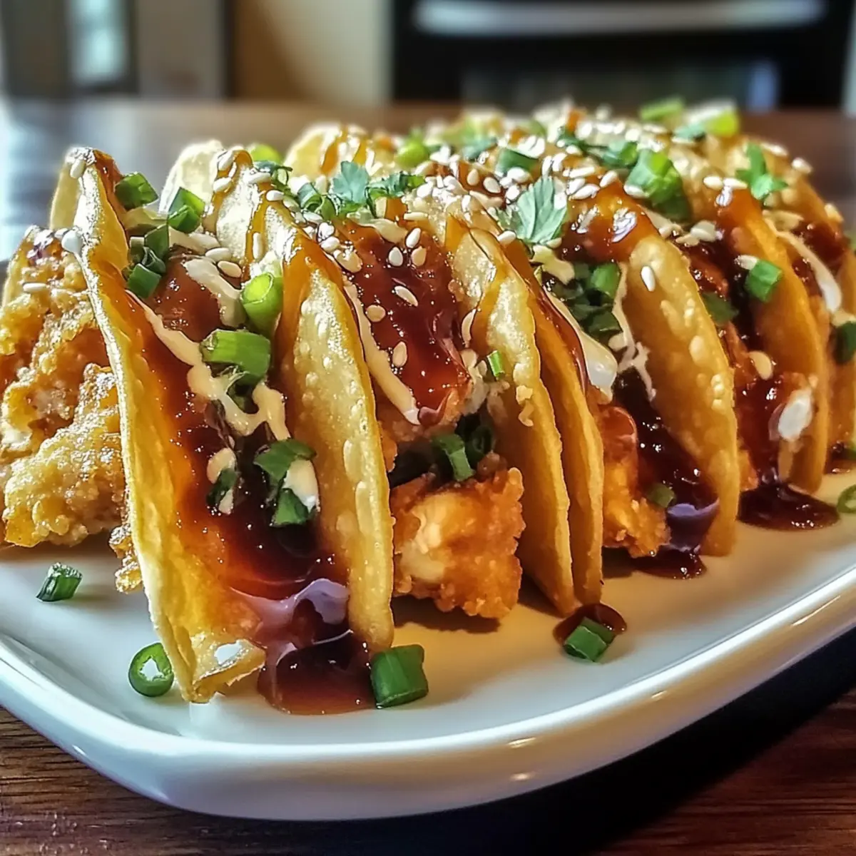 Savor Homemade Applebee’s Chicken Wonton Tacos Tonight