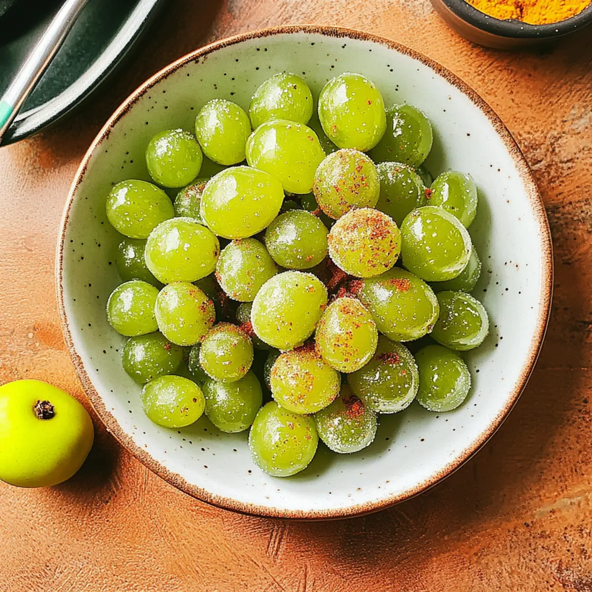 Frozen Tajin Grapes: A Refreshing Sweet and Savory Snack