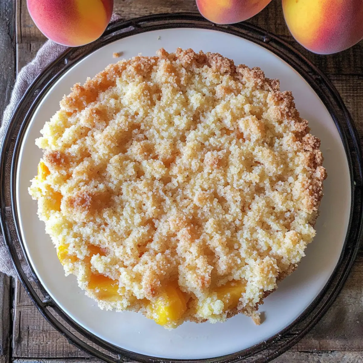 Italian Peach Crumb Cake That Will Melt Your Heart