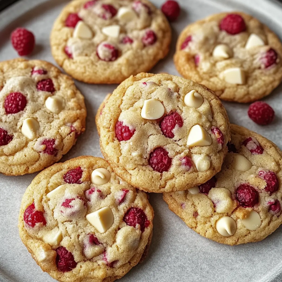 Chewy Raspberry White Chocolate Cookies for Sweet Moments