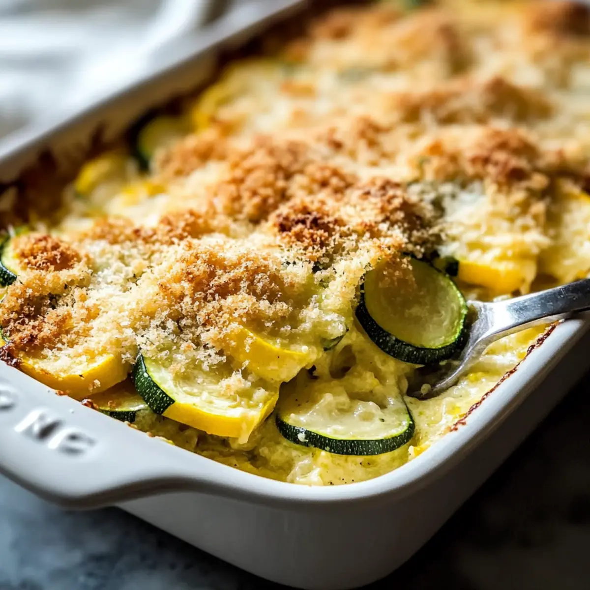 Creamy Yellow Squash and Zucchini Casserole Bliss
