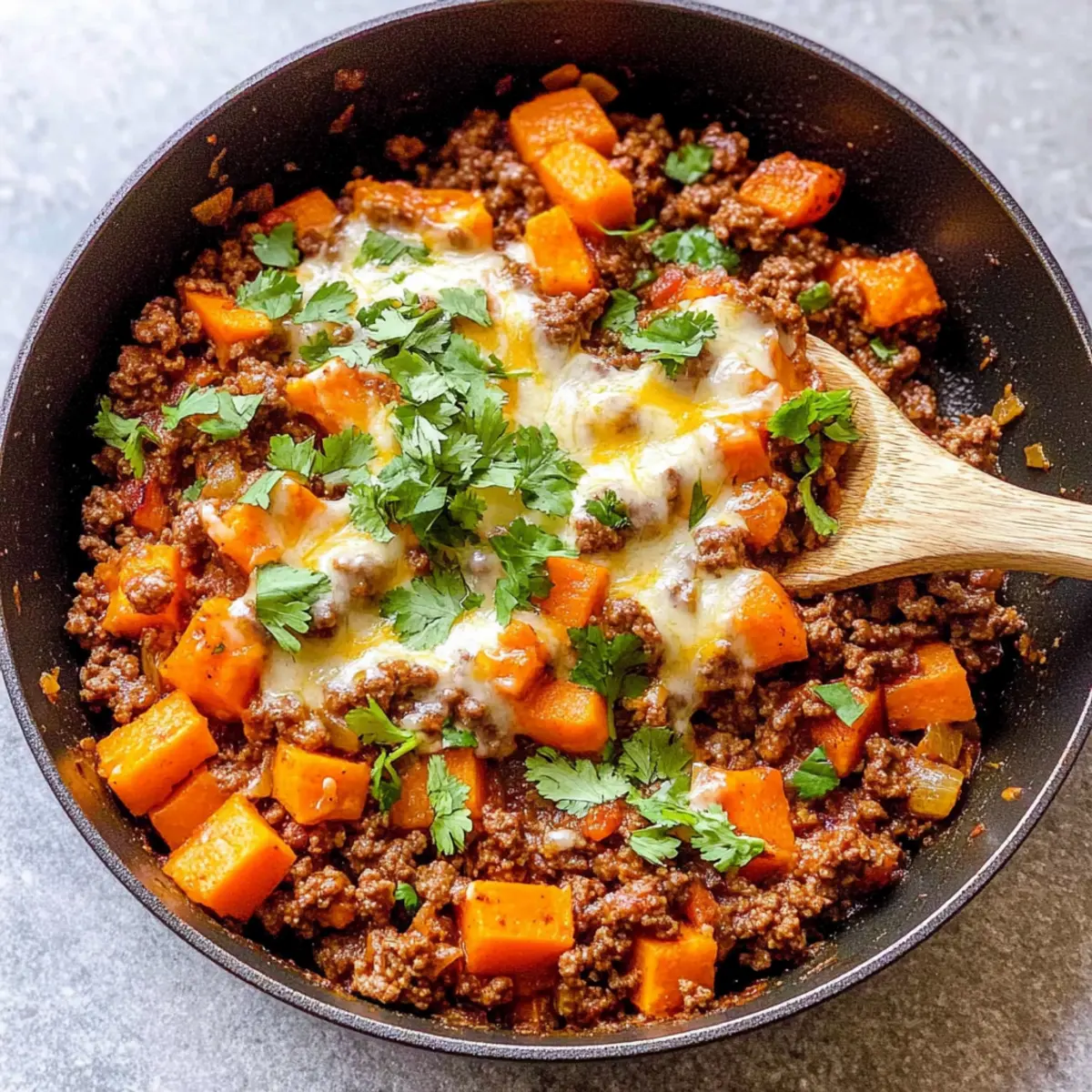 Ground Beef and Sweet Potato Skillet: Cozy One-Pan Delight