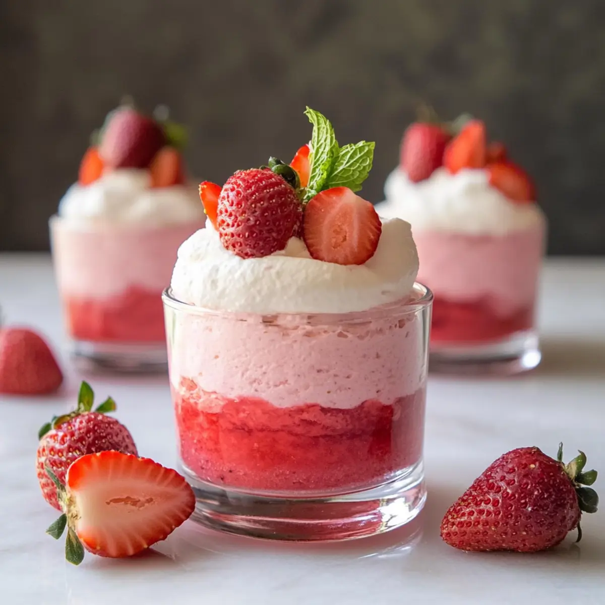 Irresistibly Light Fresh Strawberry Mousse in 3 Easy Steps