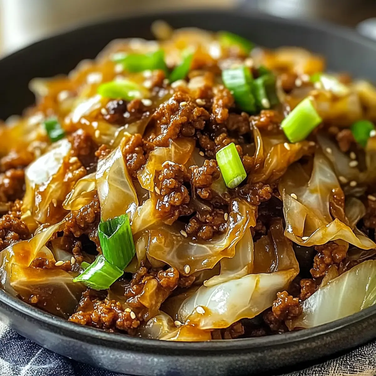 Savory Mongolian Cabbage with Ground Beef for Cozy Nights