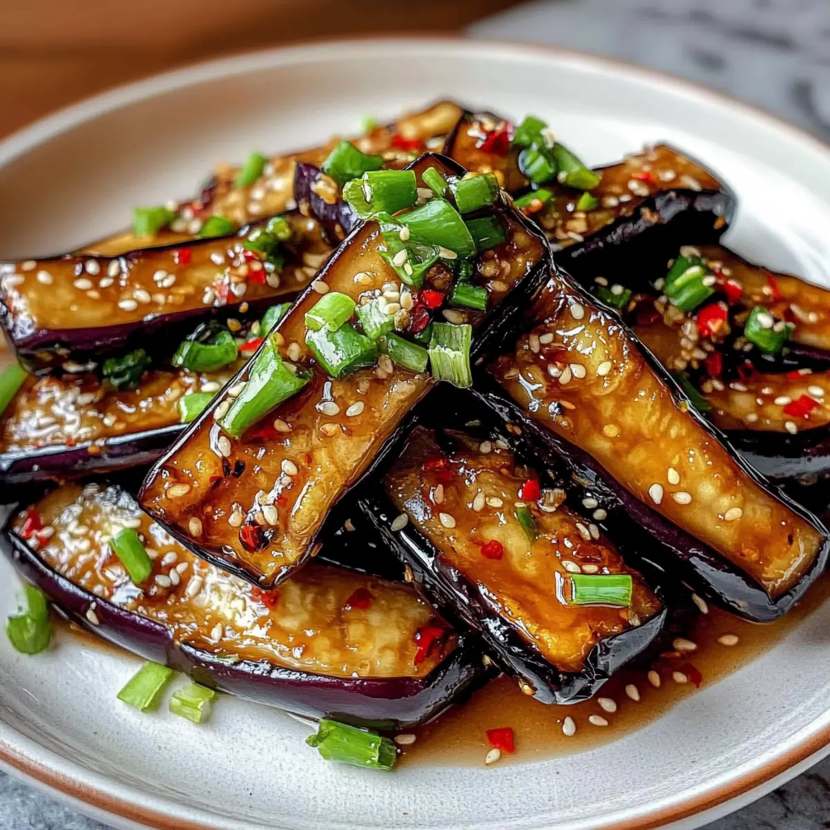 Crispy Eggplant Tossed in Garlic Soy Glaze for Flavor Lovers