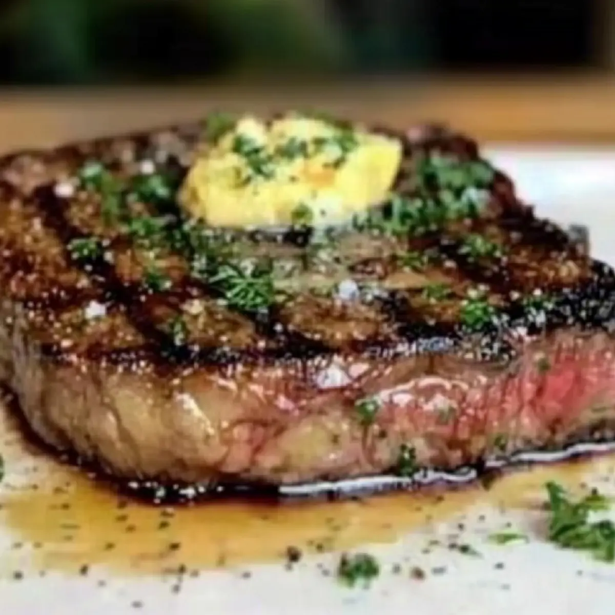Irresistible Whiskey-Glazed Ribeye Steak with Garlic Butter Bliss