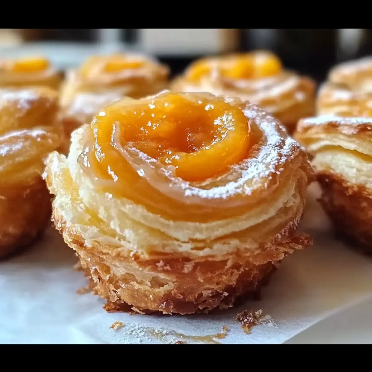 Peach Pie Cruffins - Flaky Pastries to Brighten Your Brunch
