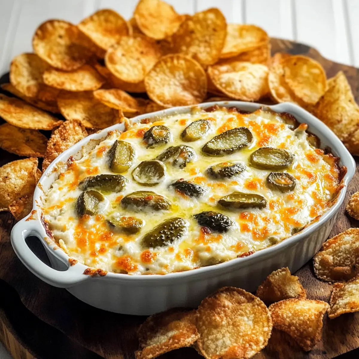 Irresistible Baked Pickle Dip - Cheesy, Tangy, and Fun!