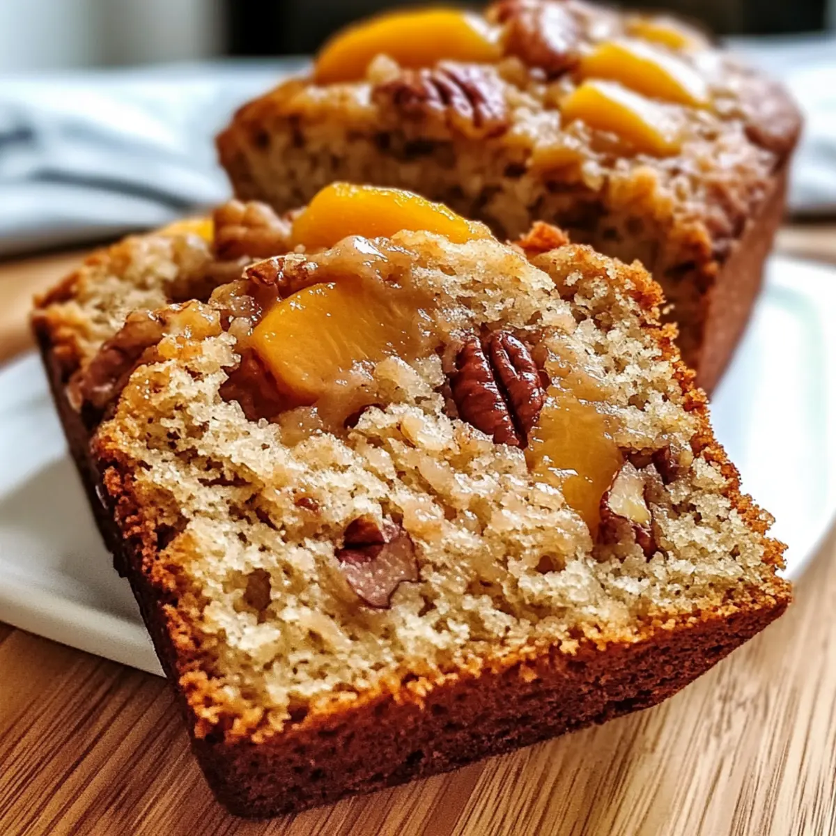 Deliciously Moist Peach Pecan Bread for Cozy Mornings