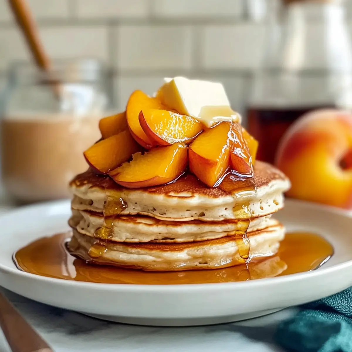 Easy Peach Pancakes That Will Brighten Your Breakfast Mornings