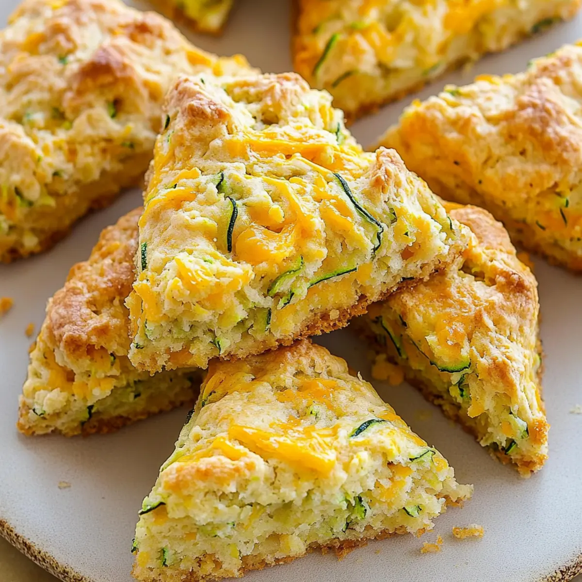 Savory Zucchini Cheddar Scones for Irresistible Brunch Bliss
