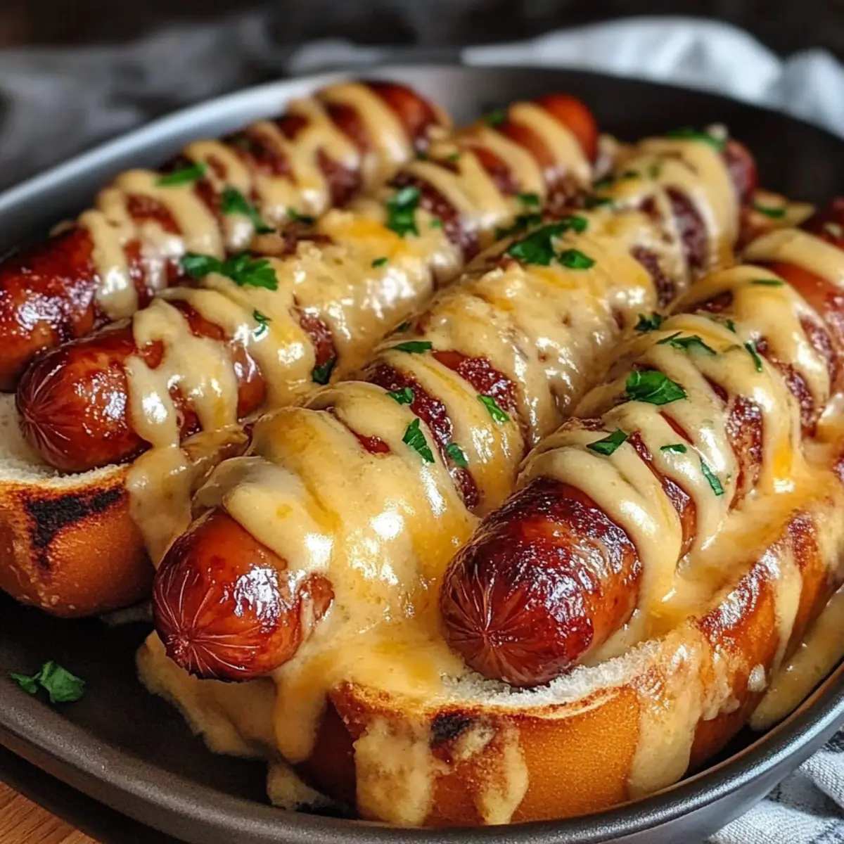 Cozy Crockpot Hot Dogs with Creamy Beer Cheese Bliss