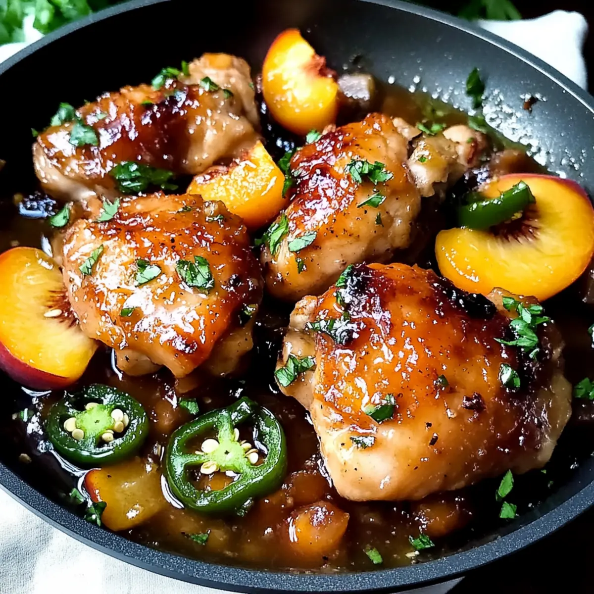 Zesty Jalapeno Peach Chicken: A Sweet Summer Delight