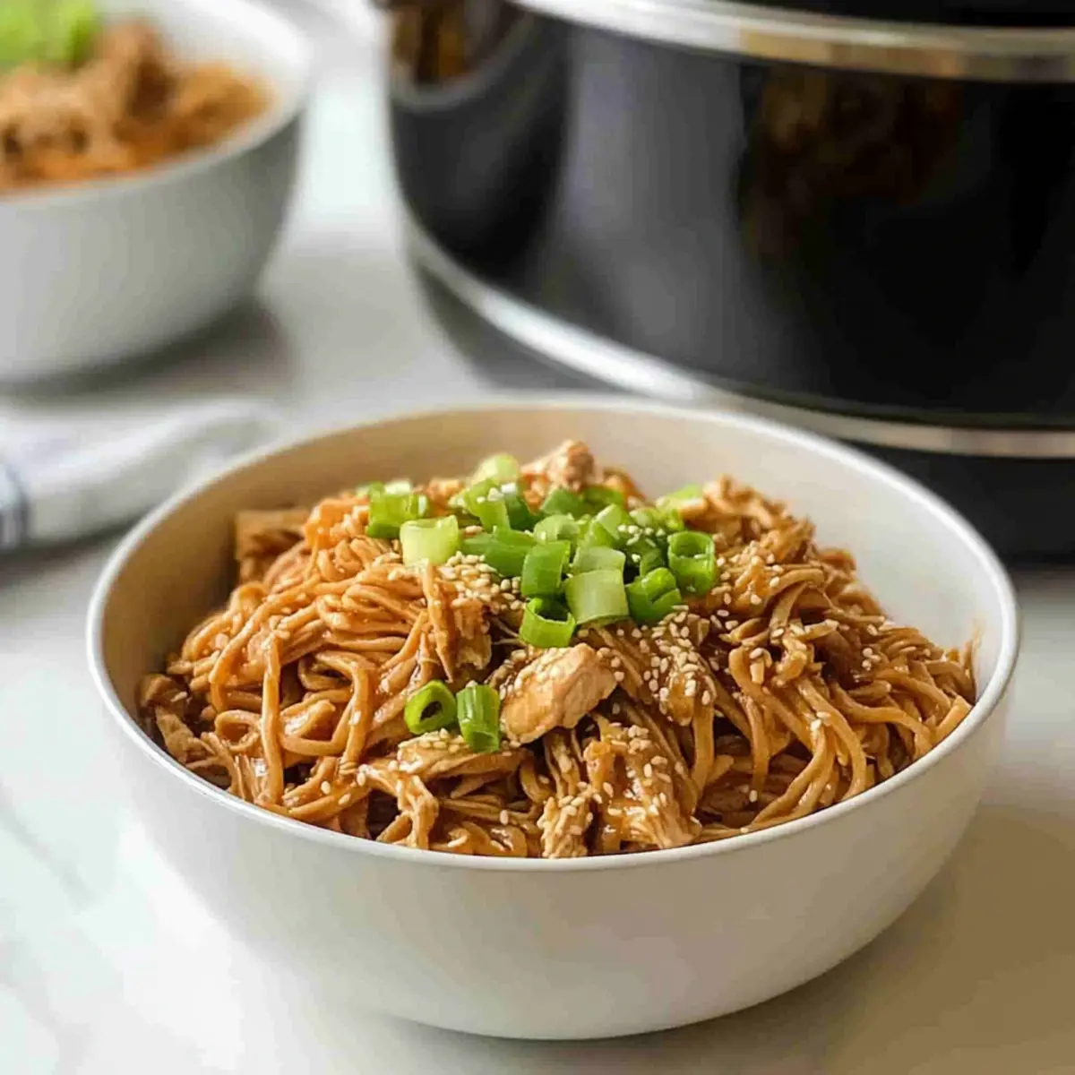 Crockpot Honey Garlic Chicken Noodles for Effortless Comfort