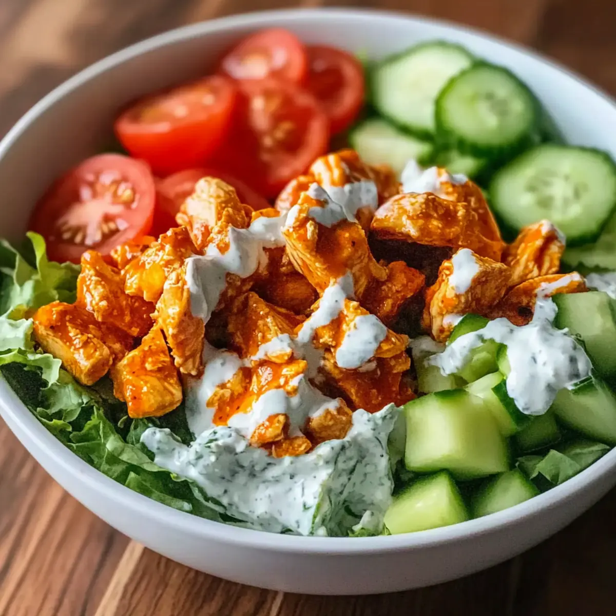 Spicy Buffalo Chicken Protein Bowl for a Healthy Boost