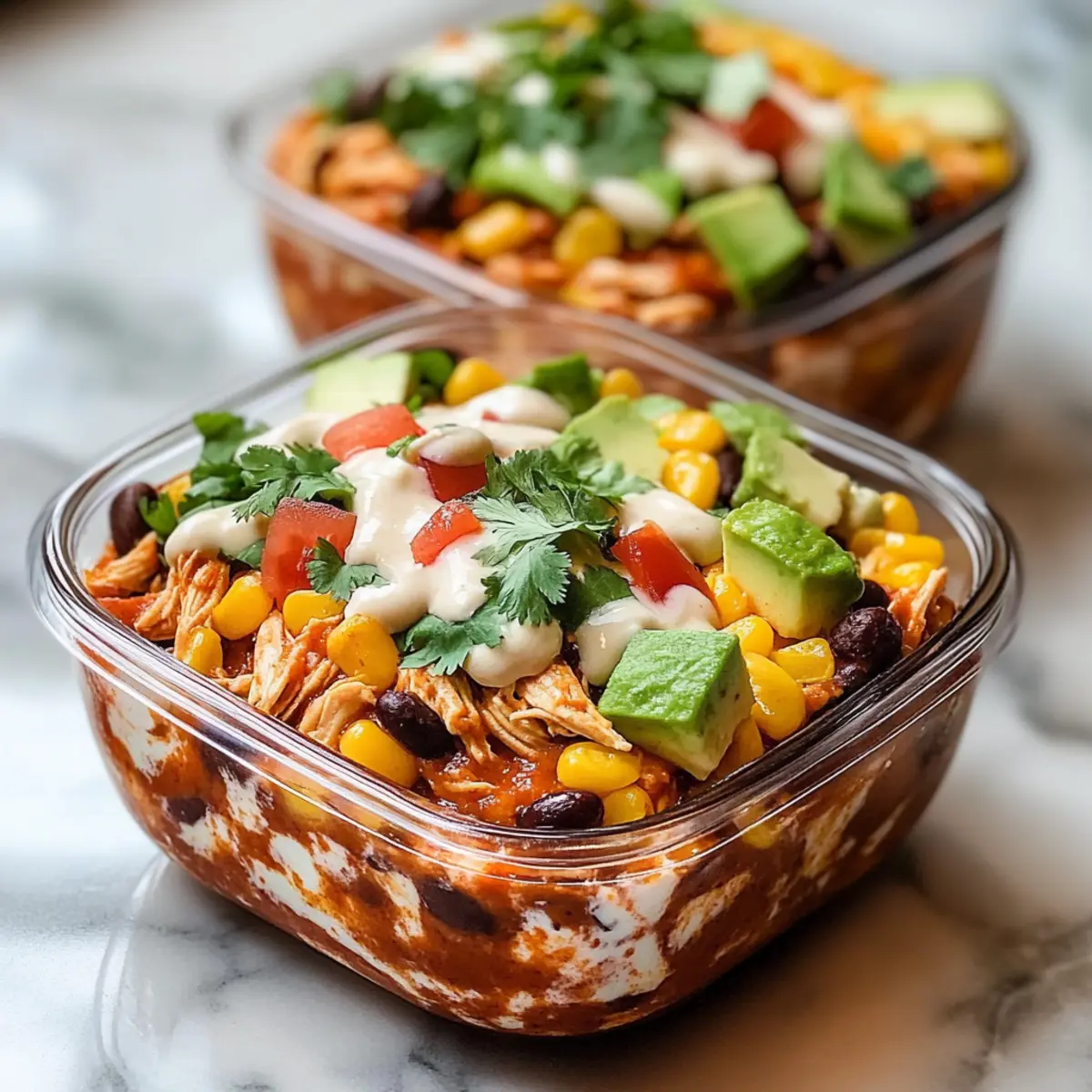 Creamy Chicken Cottage Cheese Enchilada Bowls in 30 Minutes