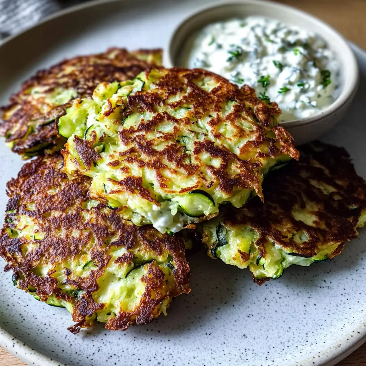 Crispy Zucchini Cottage Cheese Fritters for a Tasty Twist