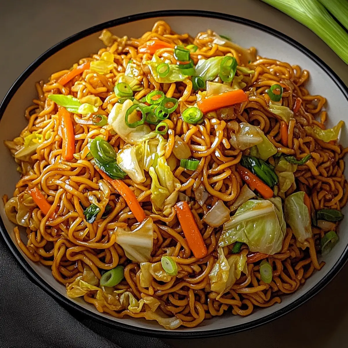 Savor Quick Japanese Yakisoba with Cabbage & Carrots Today