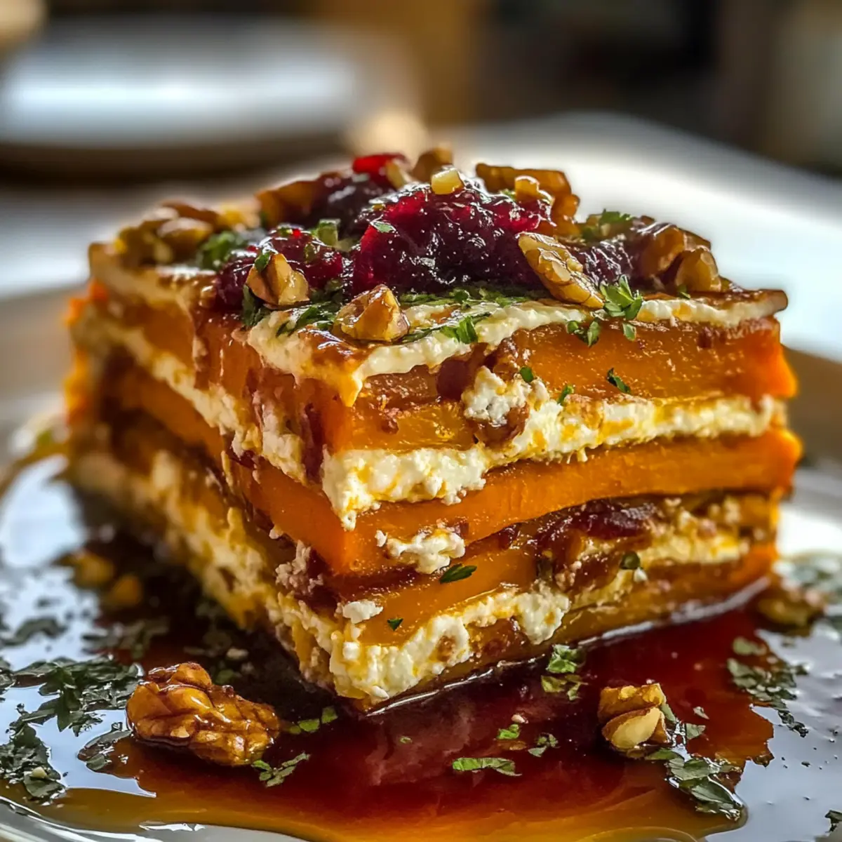 Delicious Layered Sweet Potato Butternut Squash Carrot Lasagna
