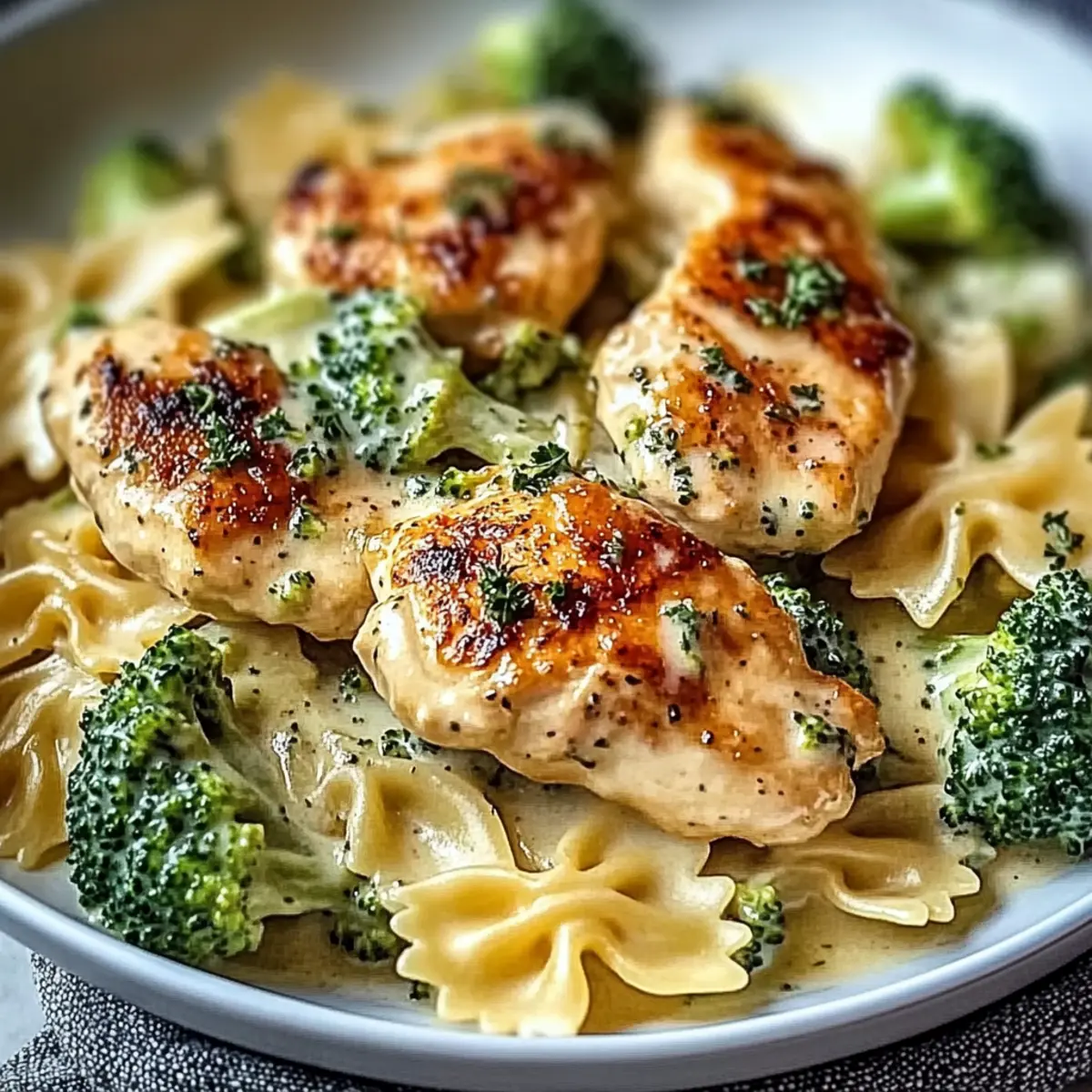 Cowboy Butter Lemon Bowtie Chicken with Broccoli in 40 Minutes