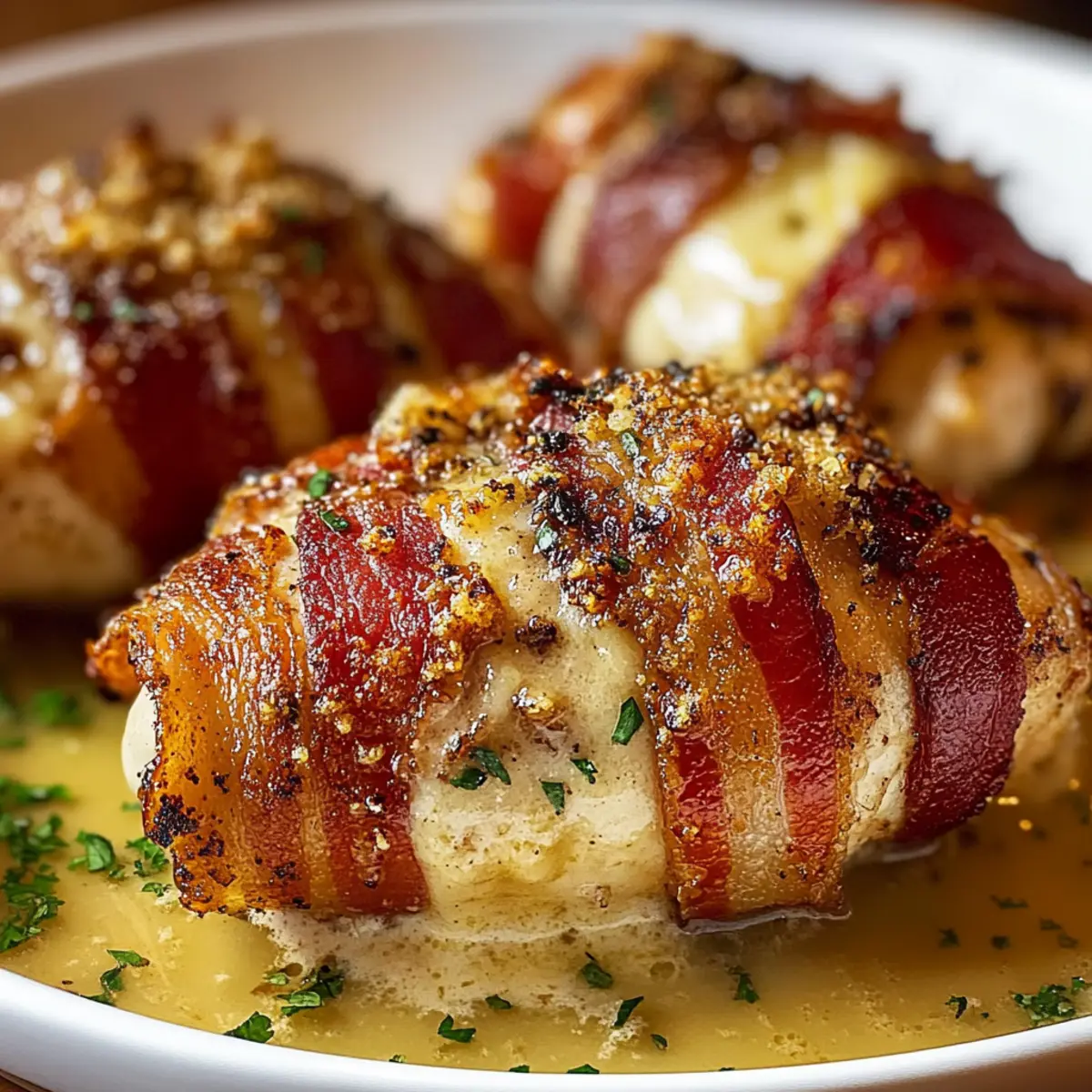 Bacon Wrapped Garlic Parmesan Chicken: Comfort Food Bliss