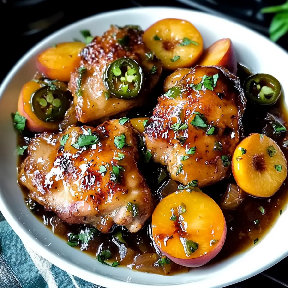Zesty Jalapeno Peach Chicken: A Quick Summer Sensation