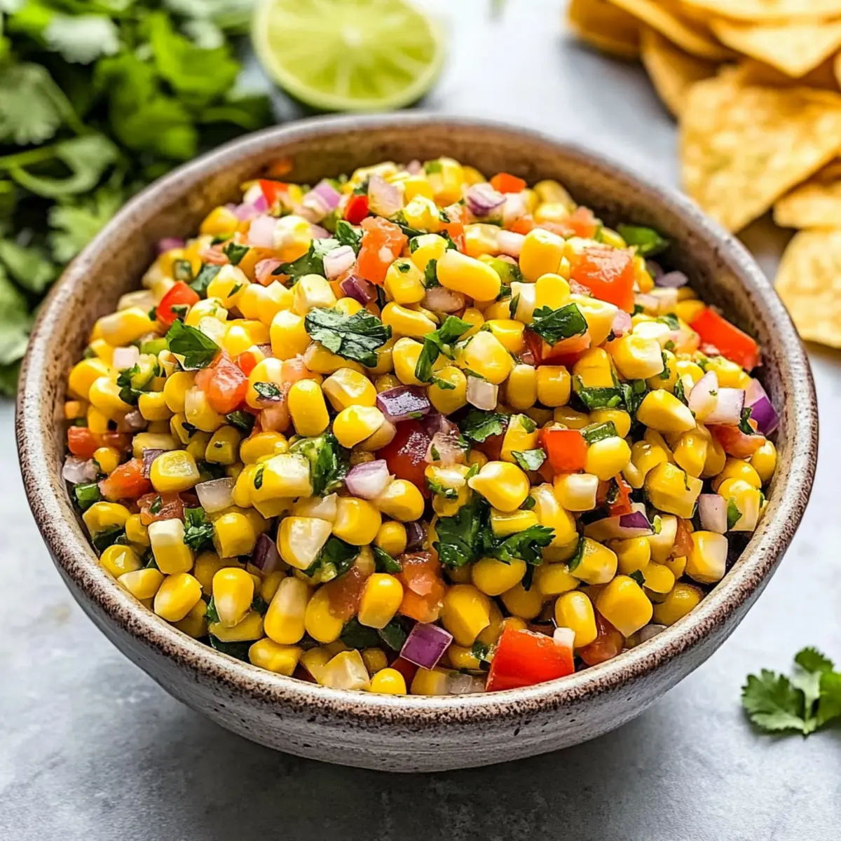 Fresh and Zesty 5 Minute Corn Salsa for Easy Entertaining