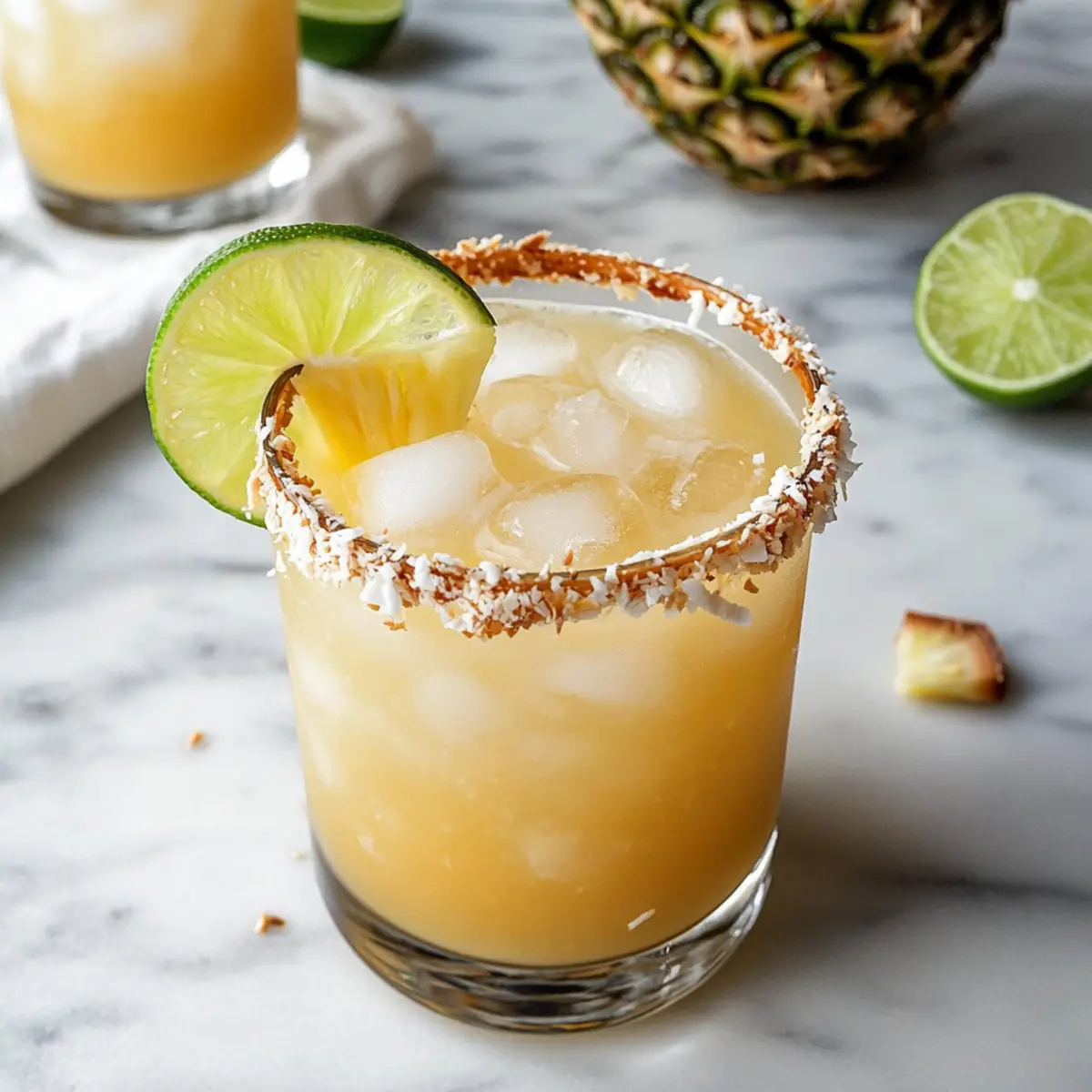 Pineapple Coconut Mockarita: Your Tropical Sip of Paradise